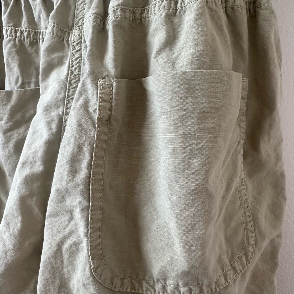 Zara Linen Green Romper - Picture 5 of 9